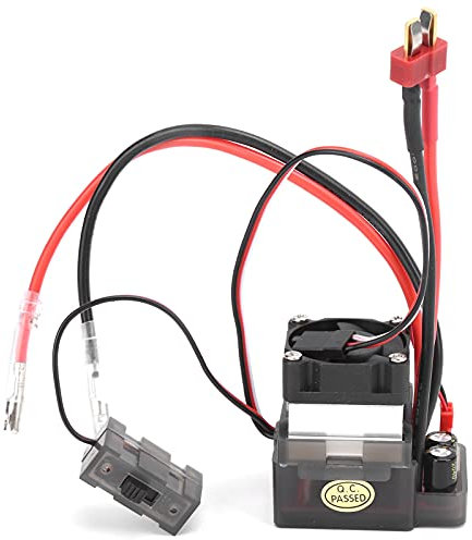 RC Brushed ESC, Two-Way Brushed ESC, 320A High Performance ESC with Brake Cooling Fan, for Vehicle Ship Model, Electric Model Kits Accessories