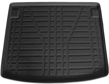 OMAC Kofferraumwanne Laderaumwanne kompatibel mit VW Caddy 2010-2015 Gummi TPE Schwarz