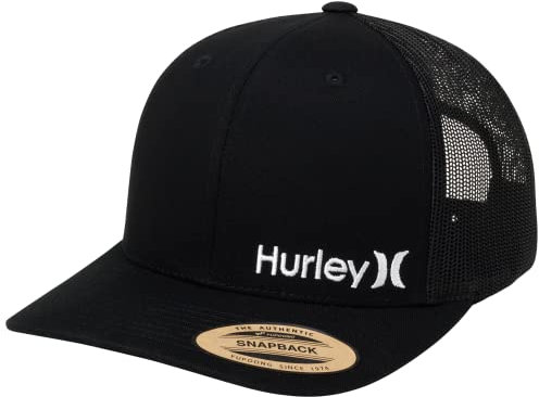 Hurley Men's Cap - Corp Snap Back Trucker Hat, Size One Size, Black