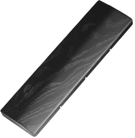 Faluber Wooden Wrist Rest with Black Coating, 12-inch Length and 20mm Thickness for Compact Keyboard, Ergonomic Design Palm Rest for Mechanical Keyboard, Stain Resistant (Small, Black Coating)