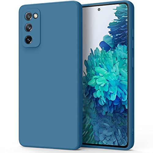 Oumida Coque pour Samsung Galaxy S20 FE/ S20 FE 5G, Coque en Silicone Liquide Ultra Fine avec Doublure en Tissu Microfibre Doux, Coque de Protection Complète