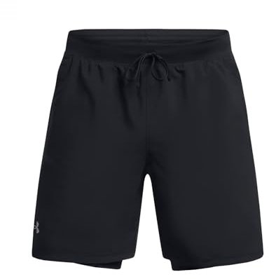 Under Armour Launch 7 2in1 Laufshort Schwarz XL