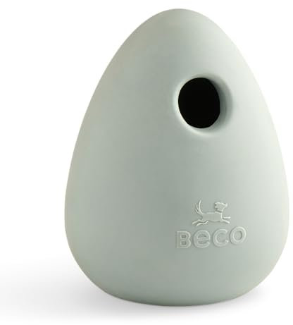 Beco Dog Toy - Natural Rubber Boredom Buster Enrichment Toy, Treat Ball - Green
