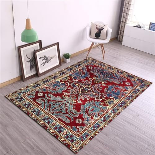 DJHWWD Teppich Waschbar Wohnzimmer rechteckiger Teppich rot Blauer Teppich Schlafzimmerteppich Floor mat kinderzimmerteppich Junge Teppich waschbar rutschfest 180X280CM