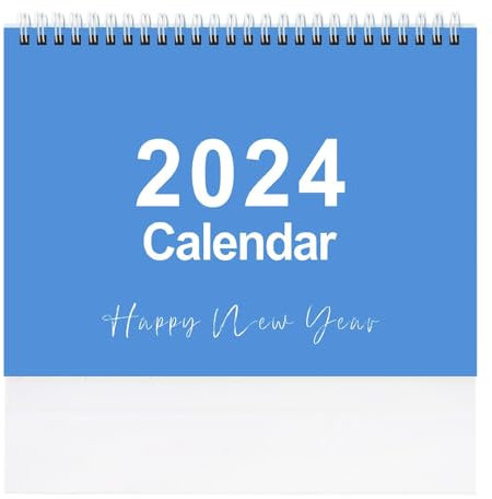 YJZQ Kalender Tischkalender 365 Tage Wandkalender 2024 22.8x18cm Familienplaner Tischkalender Jahreskalender 2024 Wochenkalender Stehkalender 2024-Ideal als Geschenk