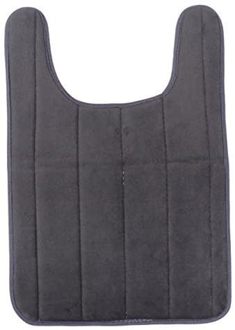 Milisten Badematten-Set Badematte grün Schwarze toilettenmatte Komfort Badvorleger Teppich Gedächtnismatte closetool Bodenmatte Toilettenvorleger rutschfest Badewannenmatte