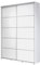 Meble Slupia - ZUZA Plus Garderobenschrank - Kleiderschrank Schiebetüren - 150 x 242 x 45 cm - Kleiderstange Schrank - Kleider Schrank für Schlafzimmer, Flur, Jugendzimmer - Weiß