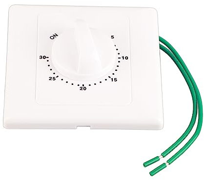 Plantes Interrupteur Minuterie en Plastique AC 220V Pompe Haute Puissance Minuterie Minuterie Minuterie Contrôle Compte à Rebours 86 Panneau 60 Min ((avec Fonction normalement