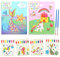 GZCY 2 Packfarbe mit Wasser Malvorlagen Kit - Wasserfarbe Papierkunst und Kunsthandwerk für Kleinkinder Kinder im Alter 2 3 4 5 6 7 8 Jahre alt - Junge Dinosauriergeschenk ((Meerestier & Prinzessin))