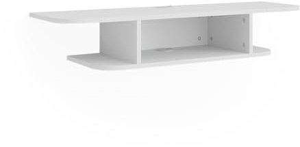 Vicco TV-Schrank Lorio, Fernsehtisch, Weiß, 105 x 18.2 cm offene Fächer