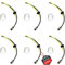 6 PCS Strimmer Fuel Pipe, Universal Grass Trimmer Fuel Line, Fuel Filter Kit, Petrol Strimmer Parts with Air Fuel Filter Primer Bulb for Brushcutter Trimmer Mower Hedge Trimmer