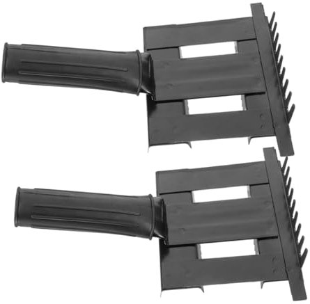 INOOMP 2stücke Pferdehaar Kamm Und Pinsel Für Pferdereinigung Aus Gummi Und Metall Mit Ergonomischem Griff Für Bequemes Halten Und Handhaben Zum Entfernen Von Schlamm Und Losem