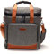 VKEID Wine Cooler Bag 3 Bottle Carrier Tote | Insulated Wine Cooler Bag For Picnic Portable Leakproof Wine Tote Bag For Dinner Party Christmas Wine Gift For Women Men(Grey)