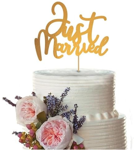 NEU Cake Topper Just Married