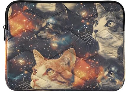 Cats on Nebula Comics Laptop Sleeve Bag 13-14 Inch Notebook Portable Bag Protection Computer Carrying Bag