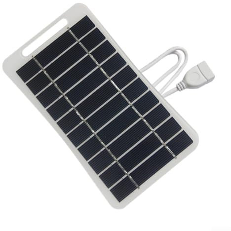 Solar Power Bank Battery Pack 5V 5W Waterproof Solar Charger USB External Battery Camping Solar Chargers Power Bank for Smartphones Tablets