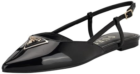 GUESS Damen Bemas Ballerinas, Black Patent 001, 38 EU