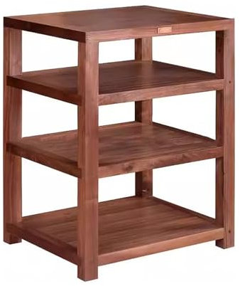 Mobile Stereo Hi Fi Rack Mobiletto Audio In Legno per Giradischi, Sistema di Supporti Rack Stereo Professionali, Consolle Multimediale Mobiletto Porta Stereo / Supporto per Dvd(Style-a,Four layers)