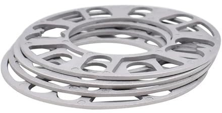Auto Distanzscheiben Spurverbreiterung 4 Stücke Universal 3mm 5mm 8mm 10mm Auto Aluminiumlegierung Rad Reifen Distanzscheiben Set Außen Ersatzteile Autozubehör(3mm)