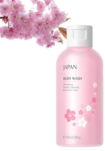 Japan Sakura Body Wash, Sakura Foam Shower Gel - Silky Foam for Ultra Gentle Cleansing, Thanks to Sweet Almond Oil & Cherry Blossom Extract, Gives The Skin A Cherry Blossom Fragrance (1)