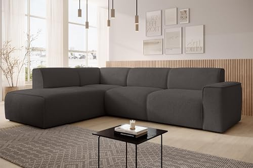 AXLIVING Couch Sofa L Form Didim L Grau – 292 cm, stilvoll & bequem L