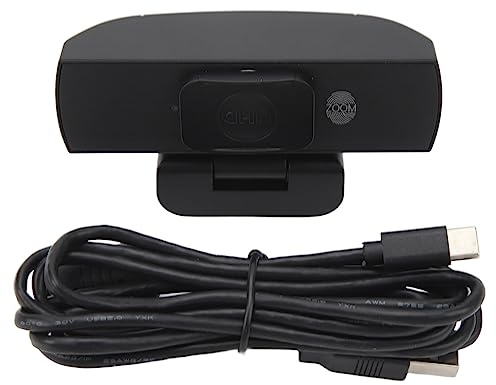 QWUUYEC Webcam 4K USB 8MP Autofocus, Microfono Integrato, Risoluzione 3840x2160, Ampio Angolo 90° per Videoconferenze e Live Streaming - Copertura Magnetica, Zoom Digitale e Cavo USB Staccabile