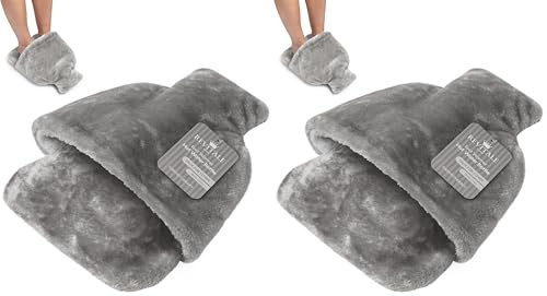 Revitale Foot Warmer Hot Water Bottle (Slate Grey) (Pack of 2)