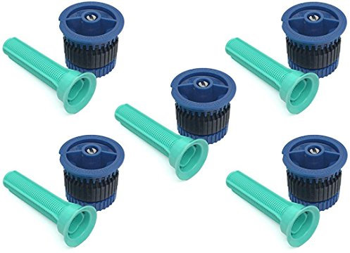 Rain Bird Düse HE-Van-8 für statischer Sprinkler z.B 1804, 5 Stück, Hohe Effizienz, Dunkelgrün, Reichweite 1,5 m bis 2,4 m, Wassereinsparungen (10 he-Van, Dunkelblau)