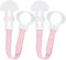MAM Dummy Clip | 2 Pack | Baby Soother Clips Fit All MAM Soothers | Adjustable Length and Lightweight Design | Baby Accessories | Pink with Pink Strap | Dummies Not Included