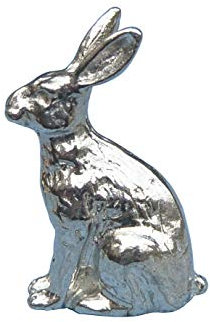 Tierfigur Hase, Hasenfigur, Handgegossen von William Sturt, aus Deutsche Zinn (Pewter)