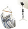 LA SIESTA® - Fauteuil suspendu Domingo Basic Size + kit de fixation - Résistant aux intempéries avec bois de bambou - Rotation à 360° - Dimensions généreuses - Point fort confortable pour le jardin,
