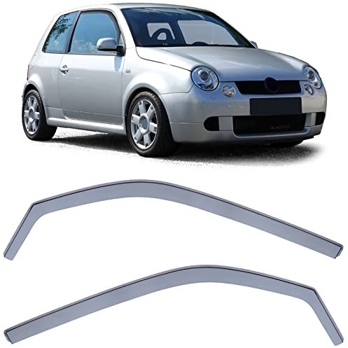 Windabweiser Regenabweiser Windschutz Schwarz Smoke für VW Lupo 6E 98-05