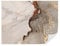 TAPEKO Wallpaper Mural Marble Style 260x180 cm - (6 Stripes) Marble Milky and Grey, Wallpaper for Living Room, Bedroom, Non-Woven Wallpaper, Wall Mural u08653