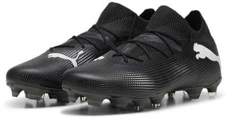 PUMA Future 7 Match Fg/AG, Soccer Shoe Uomo, Black White, 43 EU