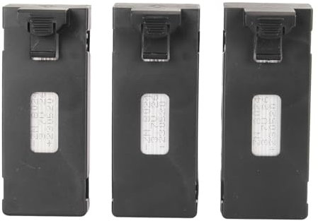 Lot de 3 Batteries de Rechange Rechargeables au Lithium pour Drone E88, 3,7 V, 2600 MAh, sans Balais S13, S1, APP8GPS