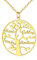 Custom4U Collier Pendentif Arbre de Vie 4 Prénoms Gravure Or Pendentif avec 4 Noms d'arbre Généalogique à Graver Bijoux Originale pour Femme Fille