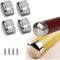 4 Pcs 45mm Handrail End Caps, Round Handrail End Cap, Banister Handrail end Caps with Screws