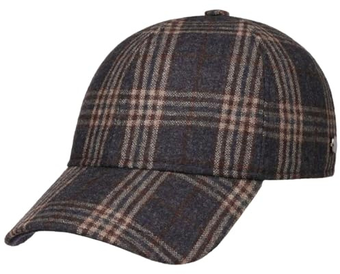 LIERYS Dancosta Kariert Schurwolle Baseballcap Made in Italy Unisex Alle Jahreszeiten