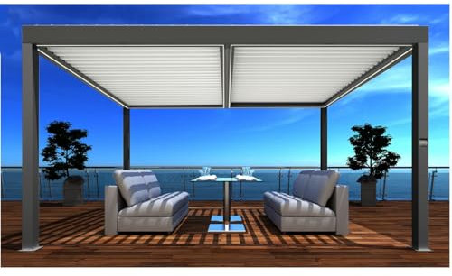 Pergola autoportée Eris 4x4 m motorisée
