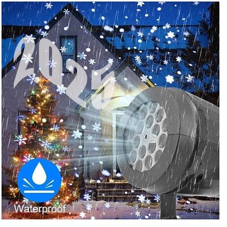 Projecteur De Noël Lumières en Plein Air Vacances LED Lampe De Projection Étanche Décor De Noël Flocon De Neige Lumière Laser Fête Lumières De Scène