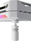 upHere GPU-Halterung, Grafikkartenhalterung, vertikal, verstellbar, Aluminium, höhenverstellbar, mit Magnet, S (26 mm-50 mm), Weiß, GB26T
