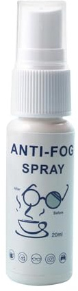 Generisch Goggle Anti Fog Spray | 20 ml Defogger langlebig, streifenfreies Brillen-Anti-Nebel-Spray für Autoglas, Schwimmbrillen, Augenbrillen