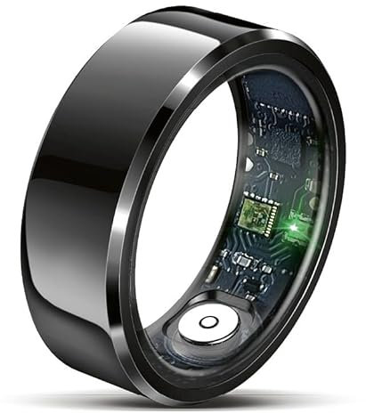 Beafon, felixx, Smart Ring, SR6, schwarz, Größe 10, (62,1mm), Fitness Tracking, Herzfrequenz, Blutdrucküberwachung, Schrittzähler, IP68, Bluettooth, Edelstahl,inkl. Ladebox, Akkulaufzeit bis 7 Tage