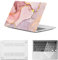 HLAAJJX for MacBook Pro 13 inch Case 2015 2014 2013 2012 A1502 A1425 Retina Dispaly,Durable Laptop Skin Case Protector & Clear Keyboard Cover for Macbook Pro 13.3,Pink Gold Marble