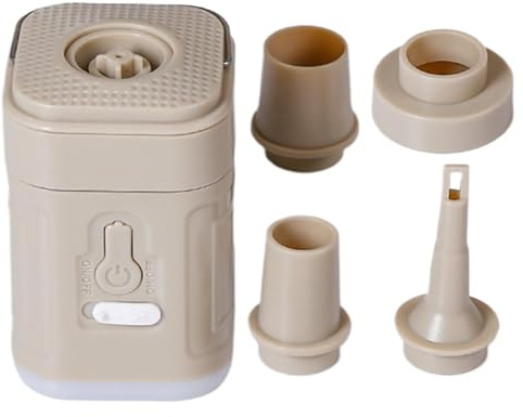 Mini Air Pump - Portable Rechargeable Multifunctional Electric Pump, 3.07×1.89×1.89inch Compact Air Inflator for Mattress Hiking Camping Travel Backpacking Swimming Beach Outdoor Use