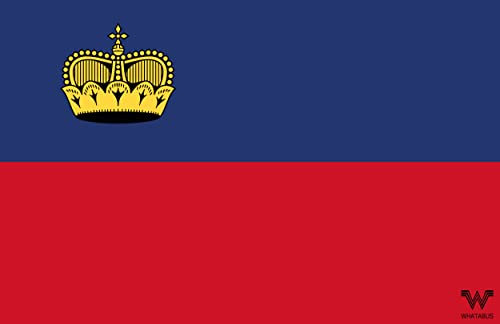 Liechtenstein Flagge Aufkleber - Länderflagge als Sticker 8,5 x 5,5 cm