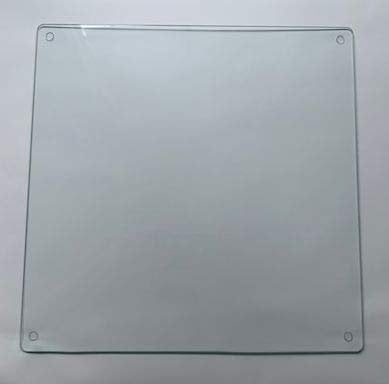Completely Clear & Flat Float Glass Worktop Saver - by Pearl Glass (40 x 40cm)