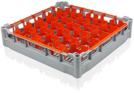Dishwasher Washer Basket with 30 compartments for glasses | 500x500mm Fries Racks System | UK Stockist | Effiecitn Wash Design