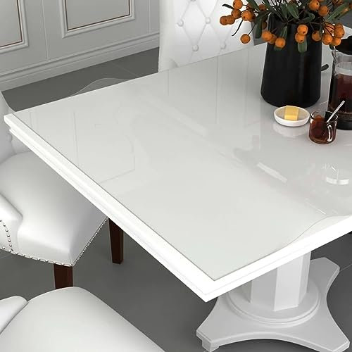 vidaXL Tischfolie Kratzfest Wasserdicht Tischdecke Schutzfolie Tischschutz Tisch Folie Tischmatte Schutztischdecke Transparent 160x90cm 2mm PVC