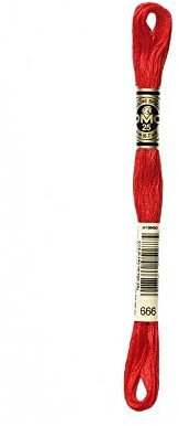 Mouliné Spécial DMC Matassina Ricamo 117mc Tonalità Rosso